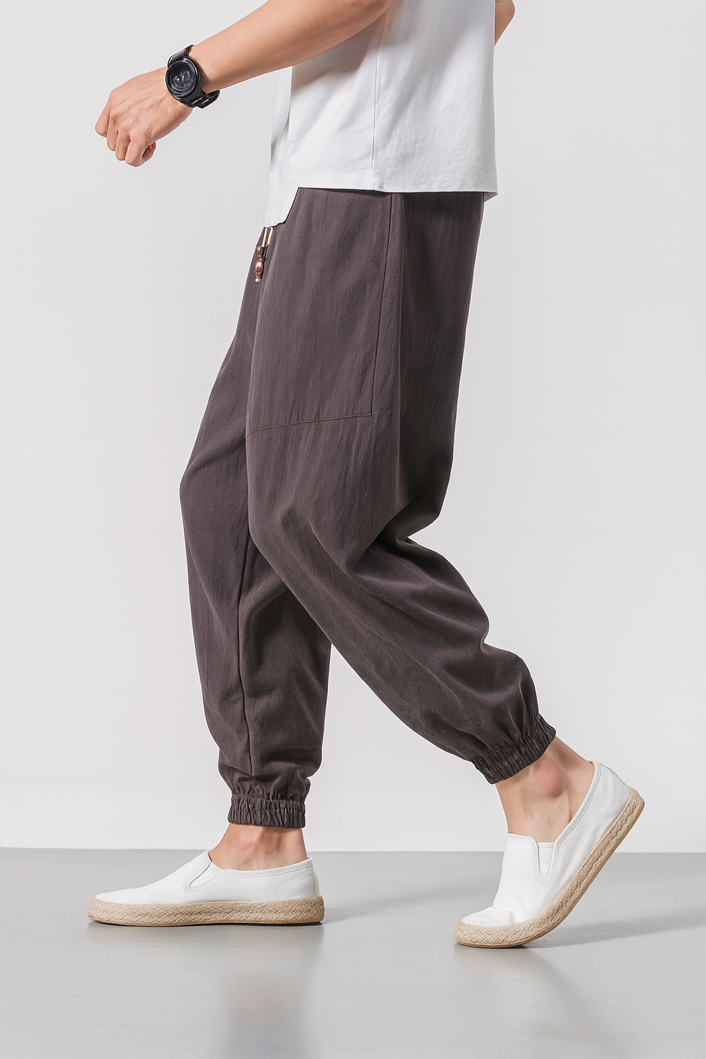 Dame Bukser Harem Med Tilspidset Silhuet 1