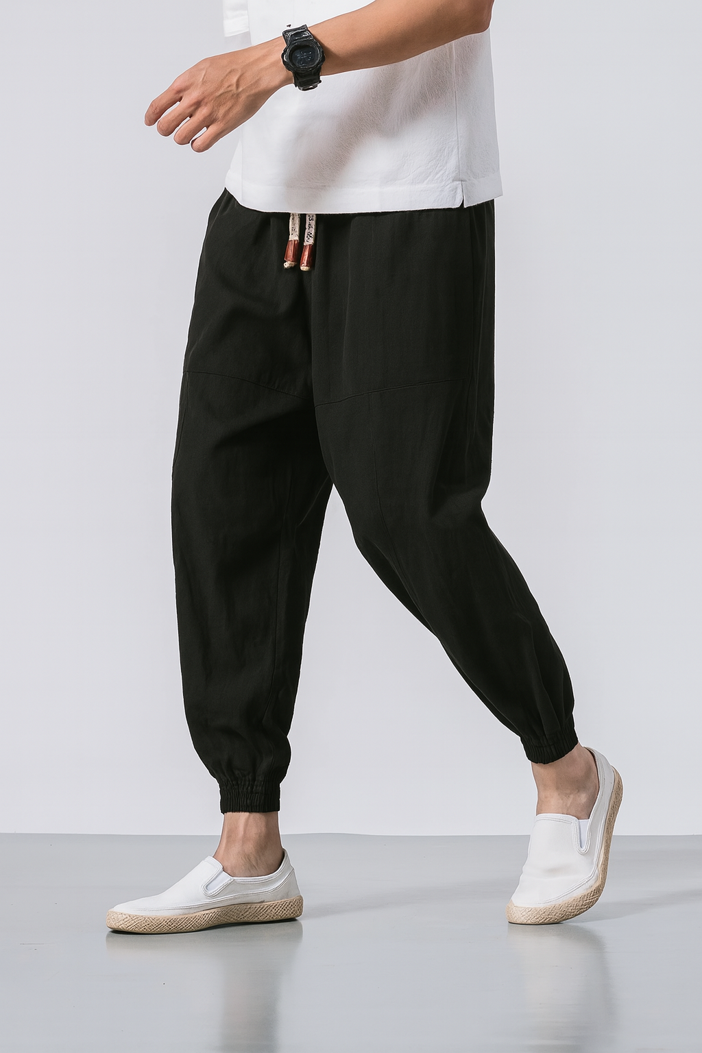 Dame Bukser Harem Med Tilspidset Silhuet 3