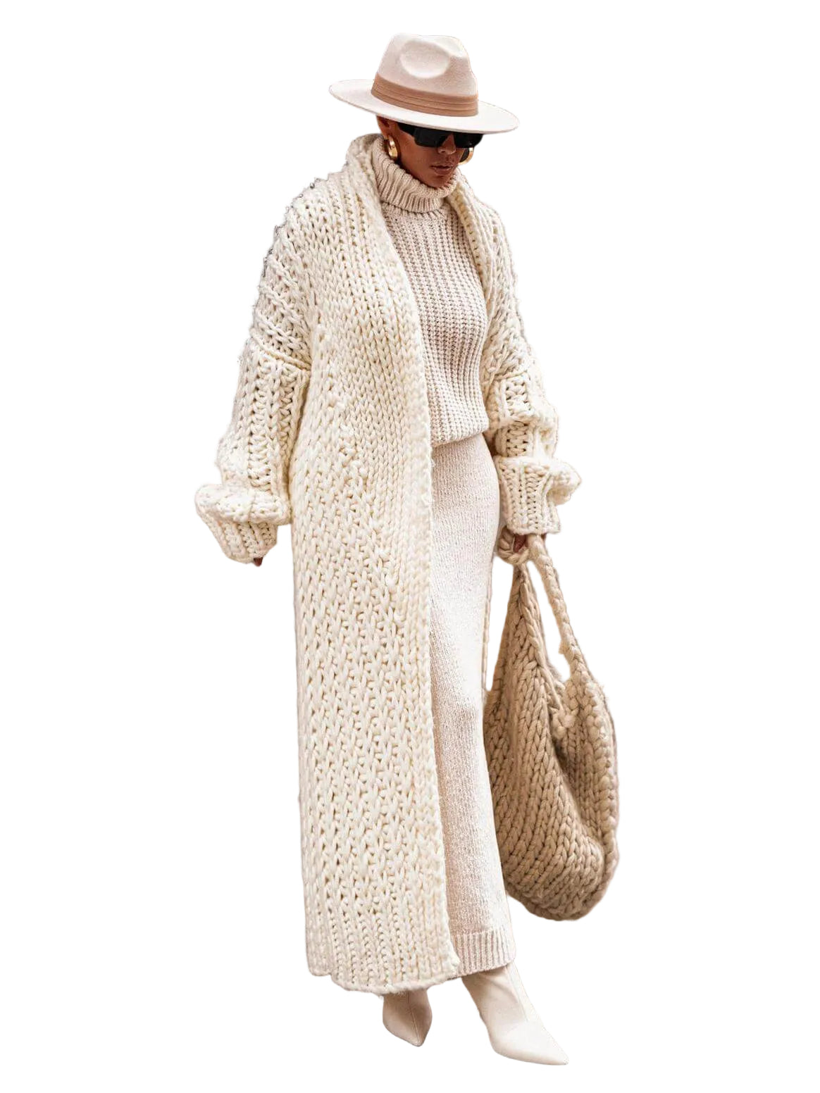 Dame Cardigan Med Sjalkrave Og Klokkeærmer 0