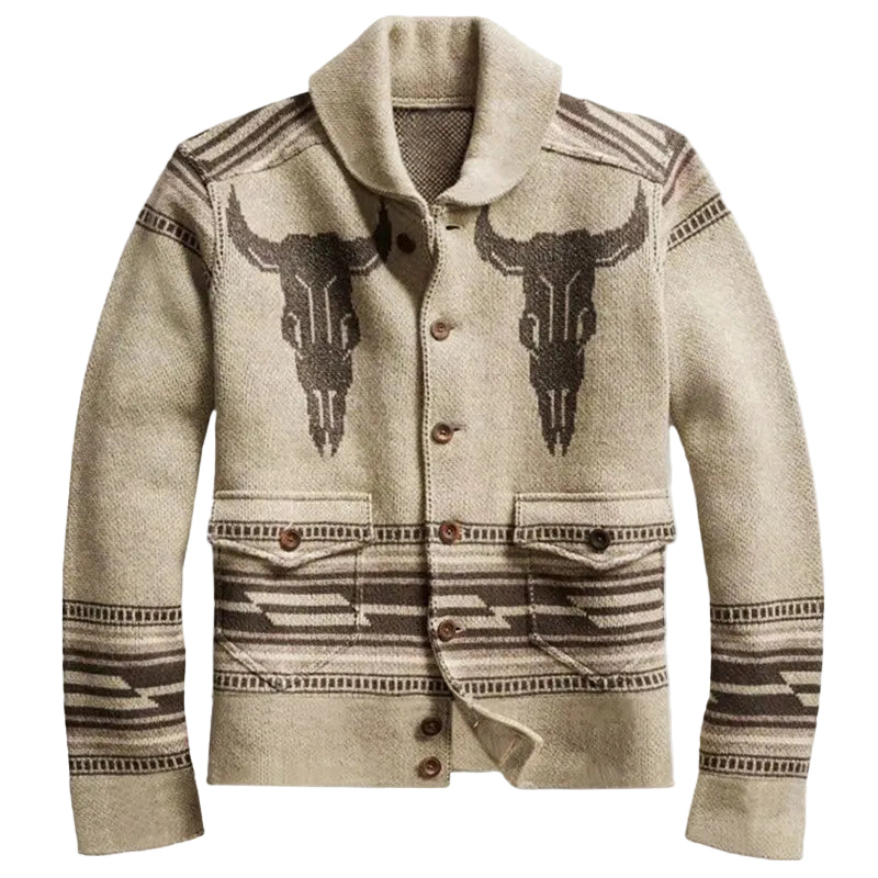 Dame Cardigan med Vestlig Flair 0