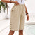 Dame Cropped Bukser Casual Straight Leg Blødt Stoff 3