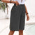 Dame Cropped Bukser Casual Straight Leg Blødt Stoff 5