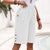 Dame Cropped Bukser Casual Straight Leg Blødt Stoff 6