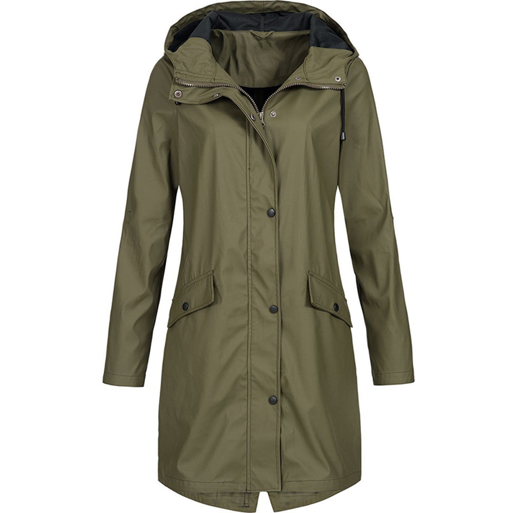 Dame Forårsjakke Vandtæt Outdoor Stil 0