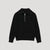 Dame Halv-Zipper Sweater Ribbet Stil 3