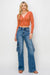 Dame Jeans Høj Talje Cargo Lommer Bred Denim 5