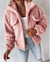 Dame Lange Teddy Jakke Chic 1