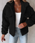 Dame Lange Teddy Jakke Chic 2