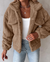 Dame Lange Teddy Jakke Chic 3
