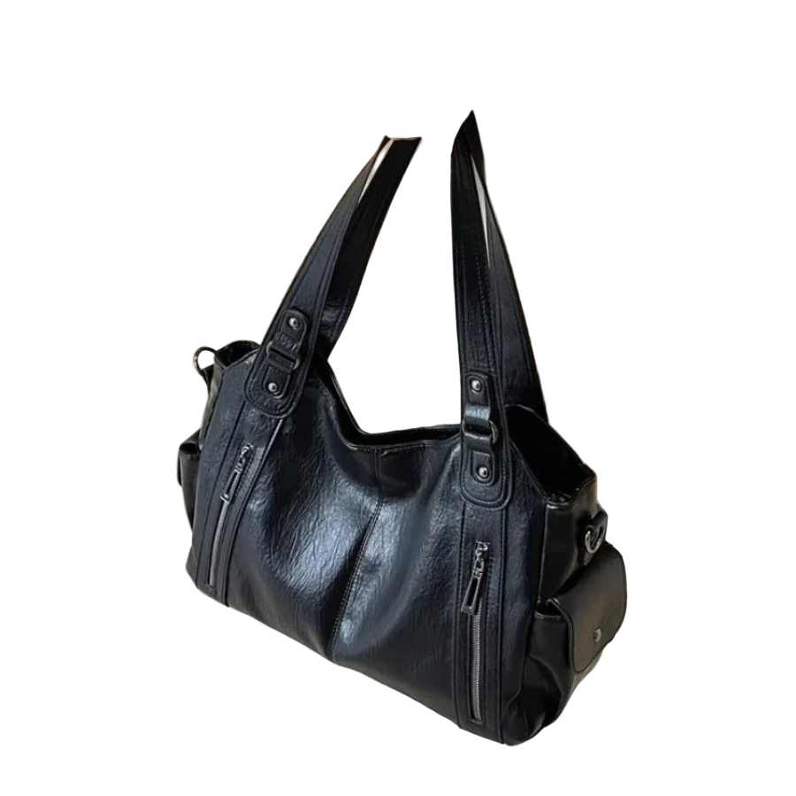 Dame Lille Skuldertaske Rummelig Med Flere Lommer 0