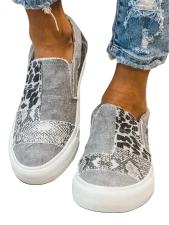Dame Slip-On Sko med Leopardtryk 0