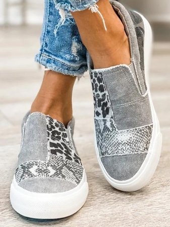 Dame Slip-On Sko med Leopardtryk 2