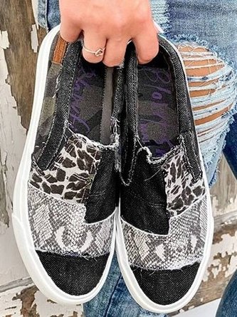 Dame Slip-On Sko med Leopardtryk 3