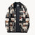 Dame Strikket Cardigan Abstrakt Design 0