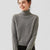 Dame Striktrøje Højhalset Sweater Fashion 9