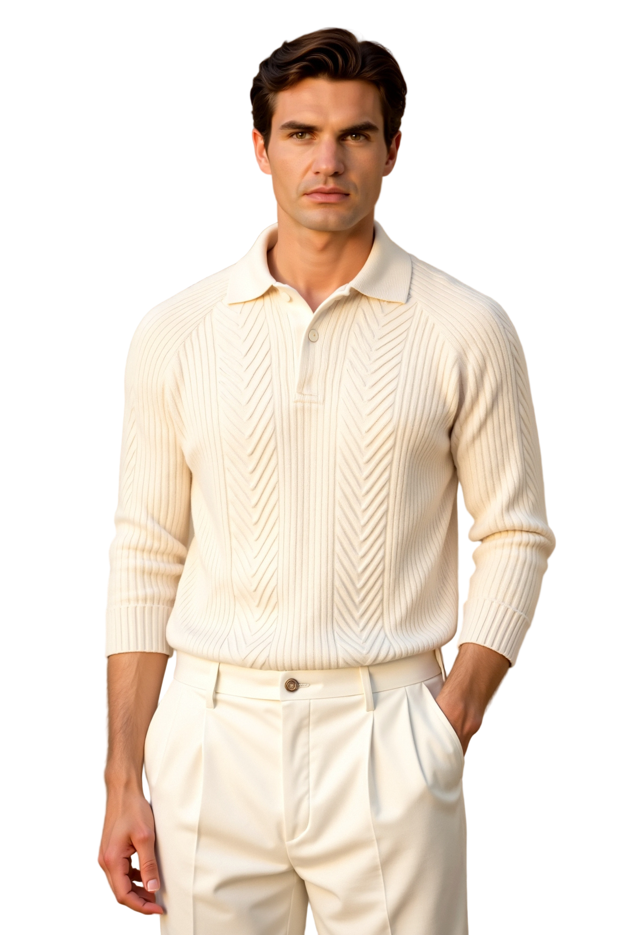 Dame Sweater med Lange Ærmer Retro Stil 1