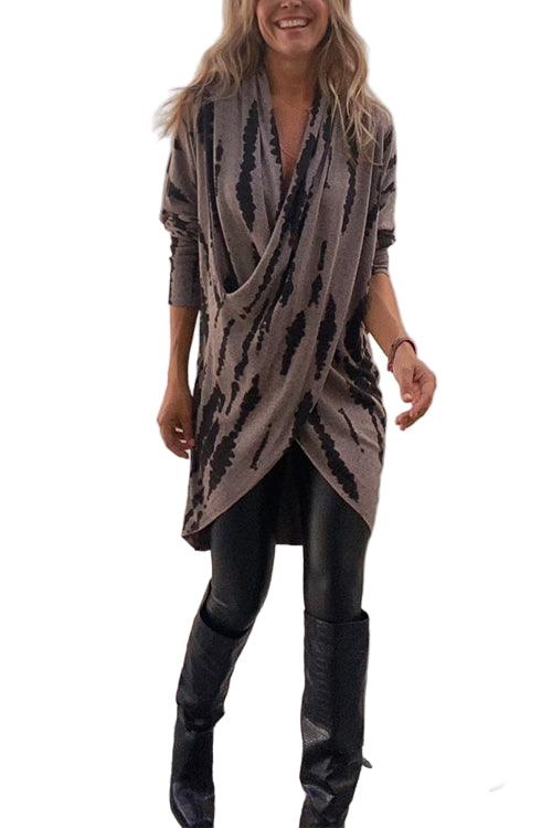 Dame Top Kryds Design Langærmet Casual 0