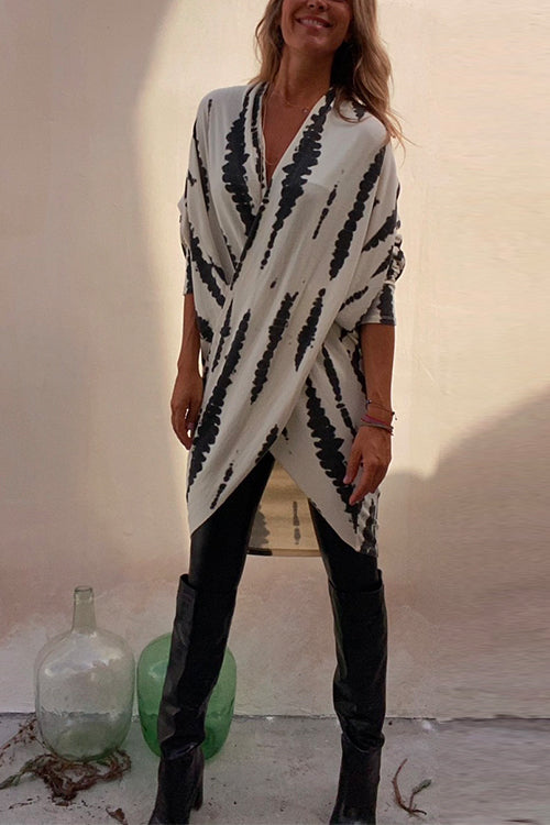 Dame Top Kryds Design Langærmet Casual 2