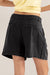 Damer Høj Talje Shorts Plisserede Linned 1