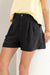 Damer Høj Talje Shorts Plisserede Linned 2