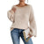Damer Oversized Strikket Sweater Med Striber 0
