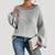 Damer Oversized Strikket Sweater Med Striber 10