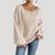 Damer Oversized Strikket Sweater Med Striber 3