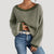 Damer Oversized Strikket Sweater Med Striber 5