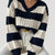Damer V-ring Strik Jumper Overdimensioneret Stil 3