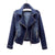 Damernes Denim Jakke Med Asymmetrisk Lynlås 0