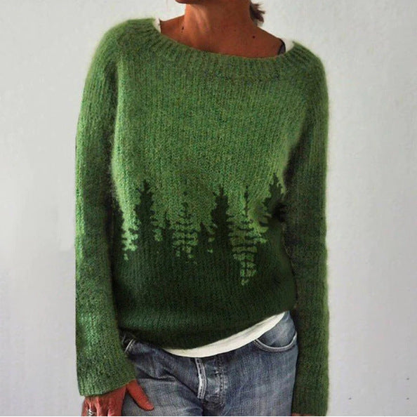 Damernes Retro Pullover Xanthe Strikket 1