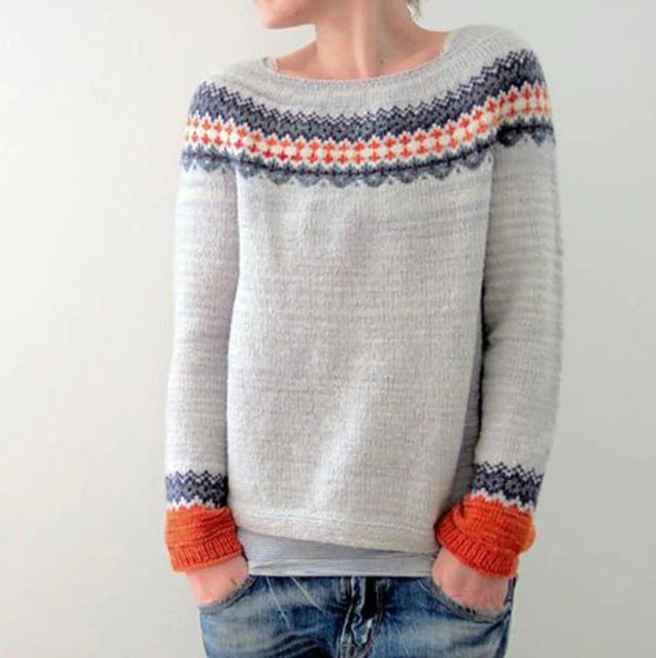Damernes Retro Pullover Xanthe Strikket 3