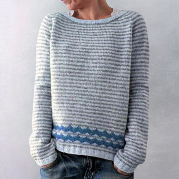 Damernes Retro Pullover Xanthe Strikket 5