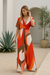 Damernes V-Hals Jumpsuit med Vingemuffe 3