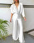 Damernes V-Hals Jumpsuit med Vingemuffe 6