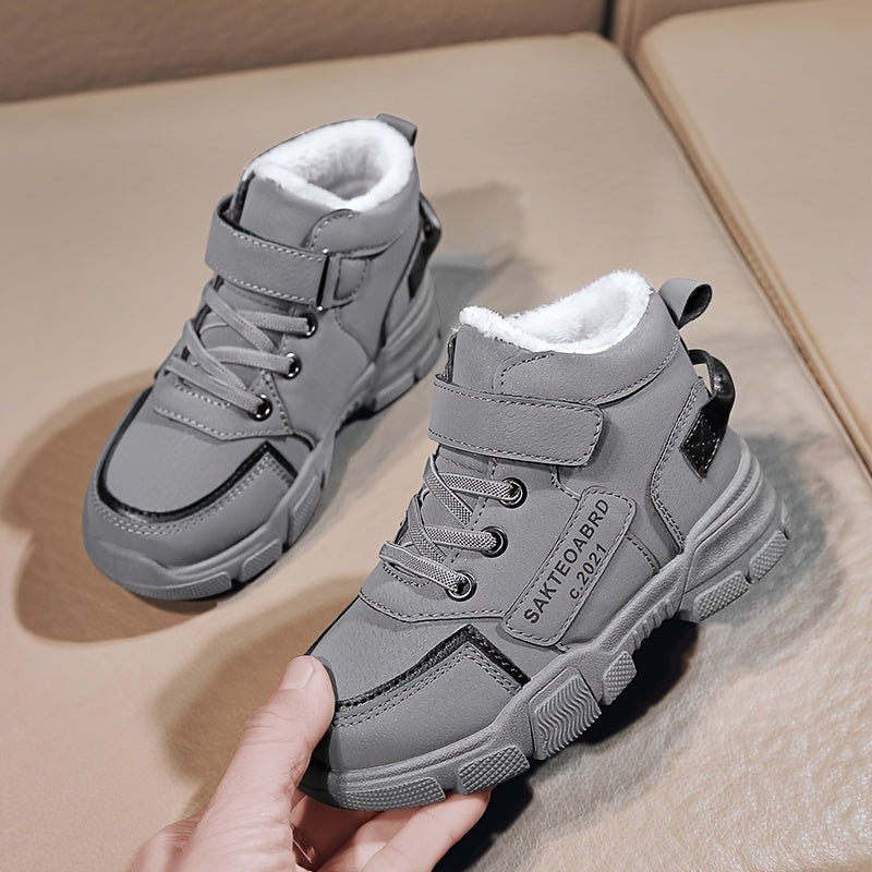 Drengs Vinterstøvler Antislip Design Åndbare Materialer 1