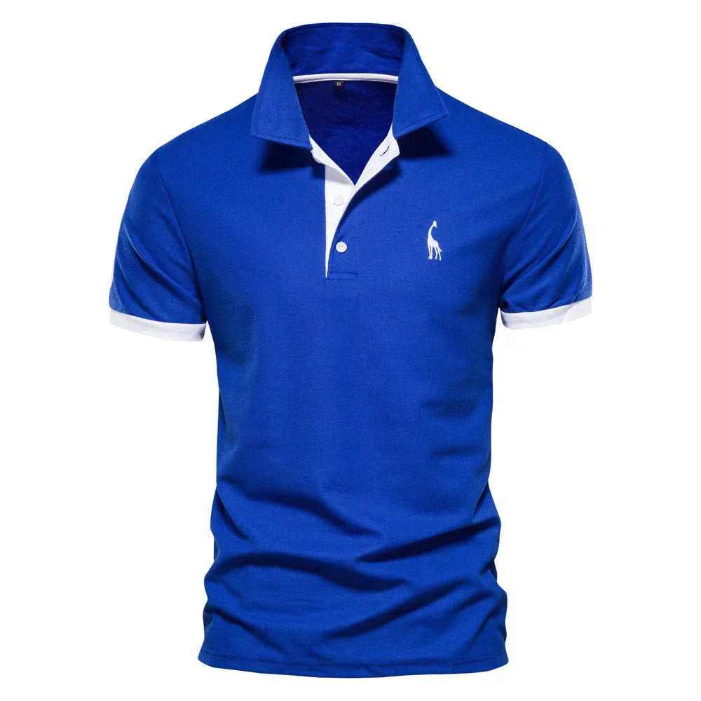 Polo Shirt Mænd Klassisk Design 100% Bomuld-2