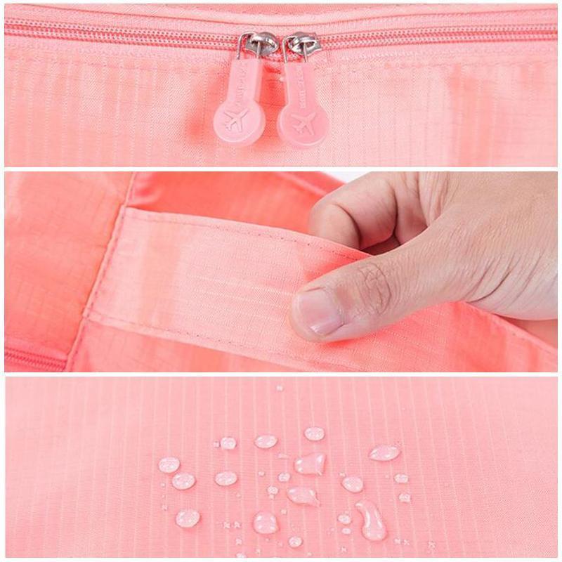 Kvinder Rejse Packwürfel Sæt Blå Multifunktionel Vandtæt Polyester-2