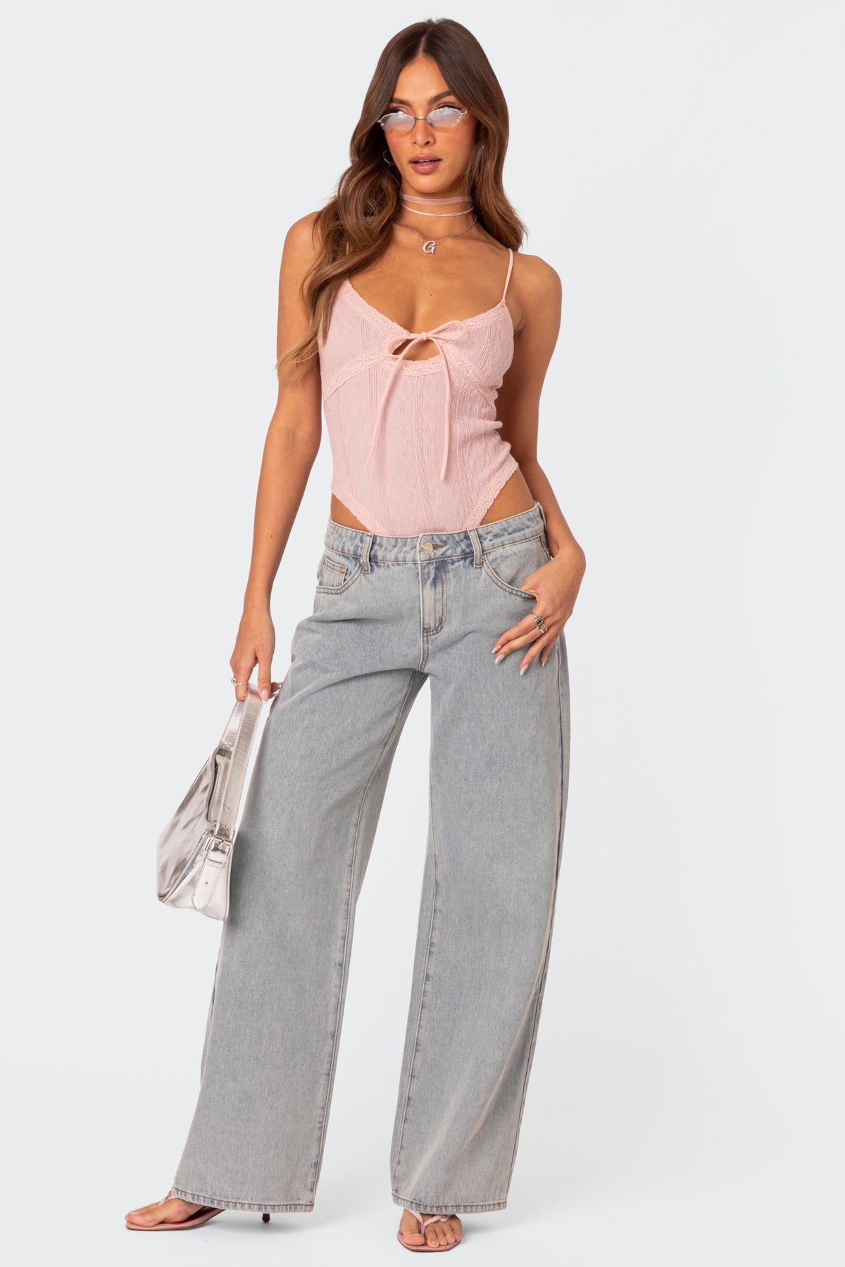 Kvinders Flared Jeans Blå Casual Stræk Denim-4