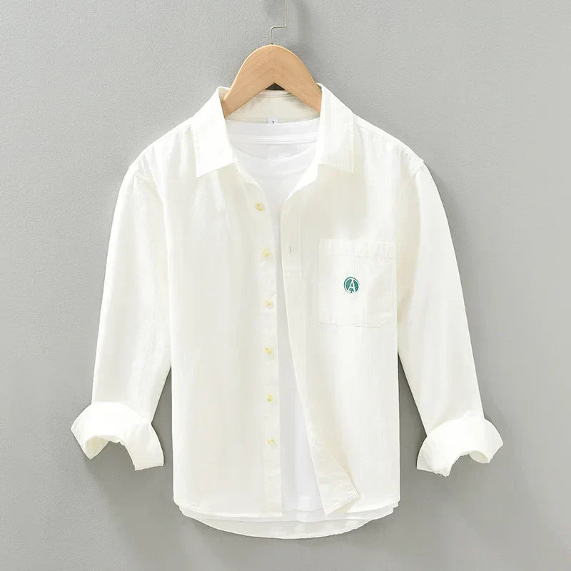 Variant image for Herre Skjorte Klassisk Komfortabel Pasform Bløde Materialer-5