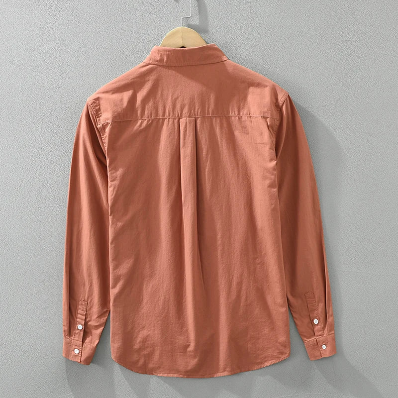 Herre Skjorte Kortærmet Bomuld Tidløs Stil