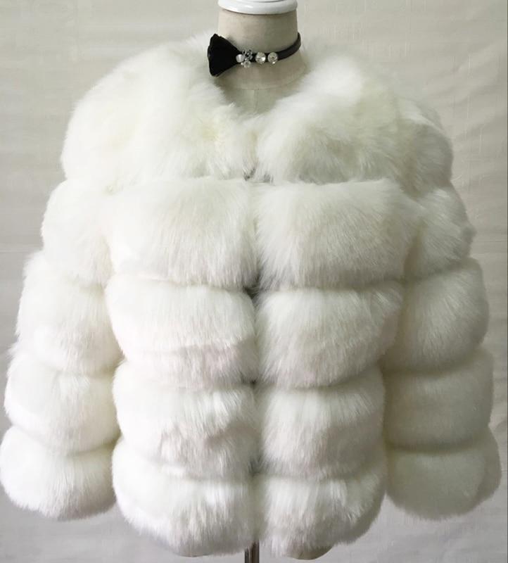 Faux Fur Coat til kvinder