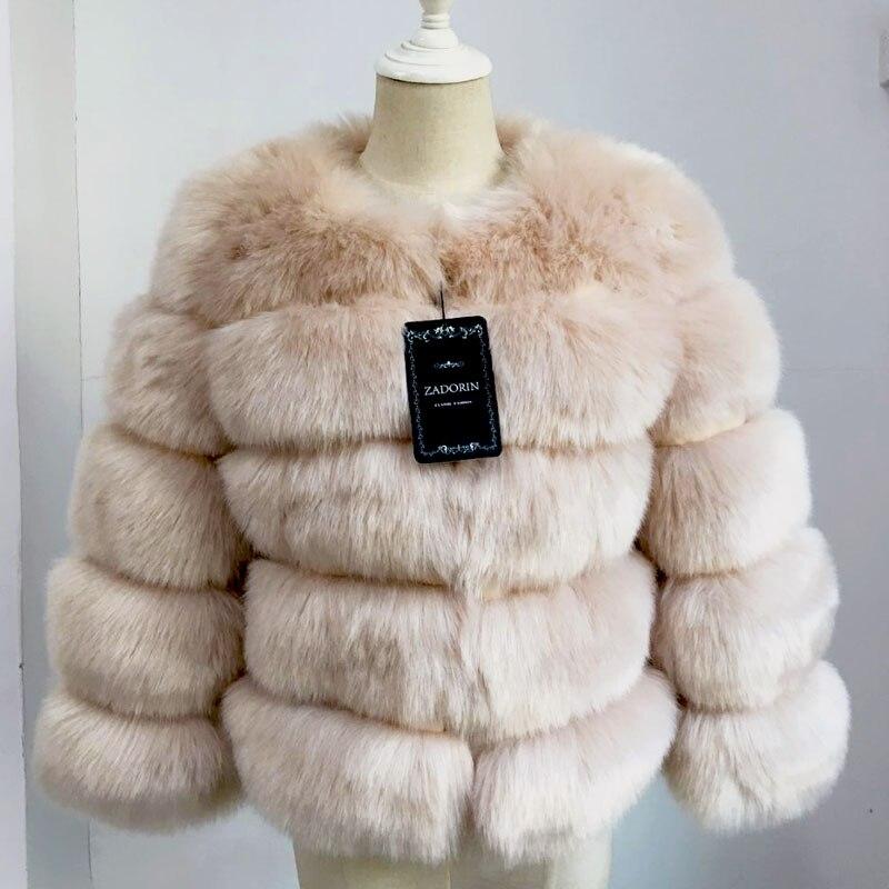 Faux Fur Coat til kvinder