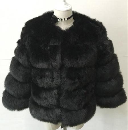 Faux Fur Coat til kvinder
