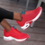 Unisex Sneakers Lilla Komfortabel Gummi Orthopædisk Design-4
