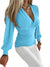 Kvinders Top Lange Ærmer V-Hals 100% Polyester-1