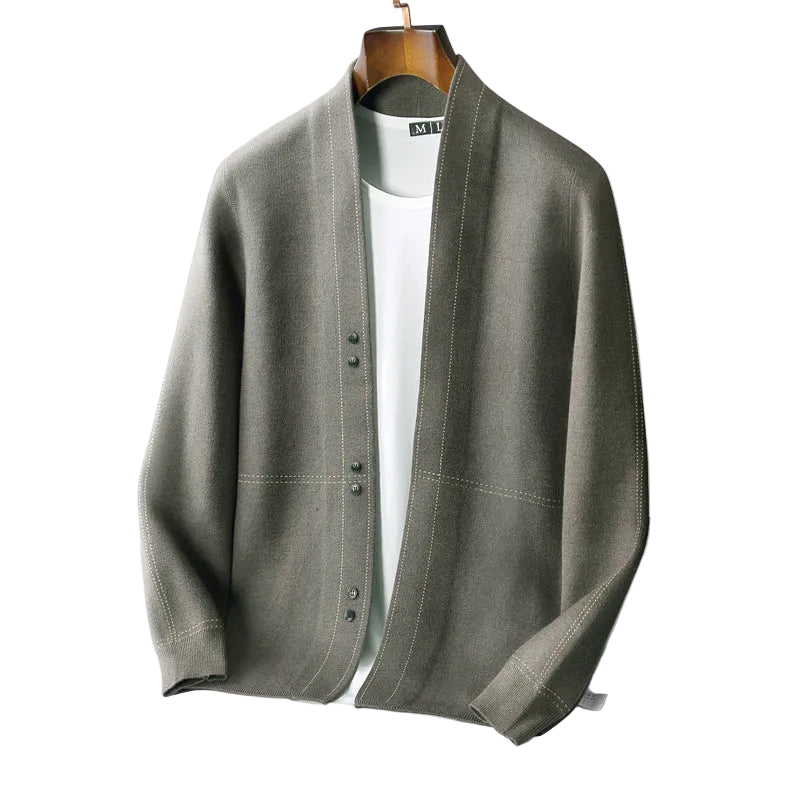 Herre Cardigan Klassisk Design 0