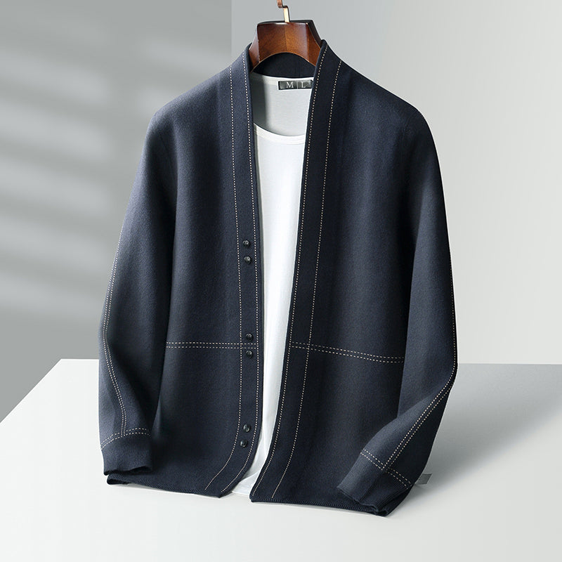 Herre Cardigan Klassisk Design 1