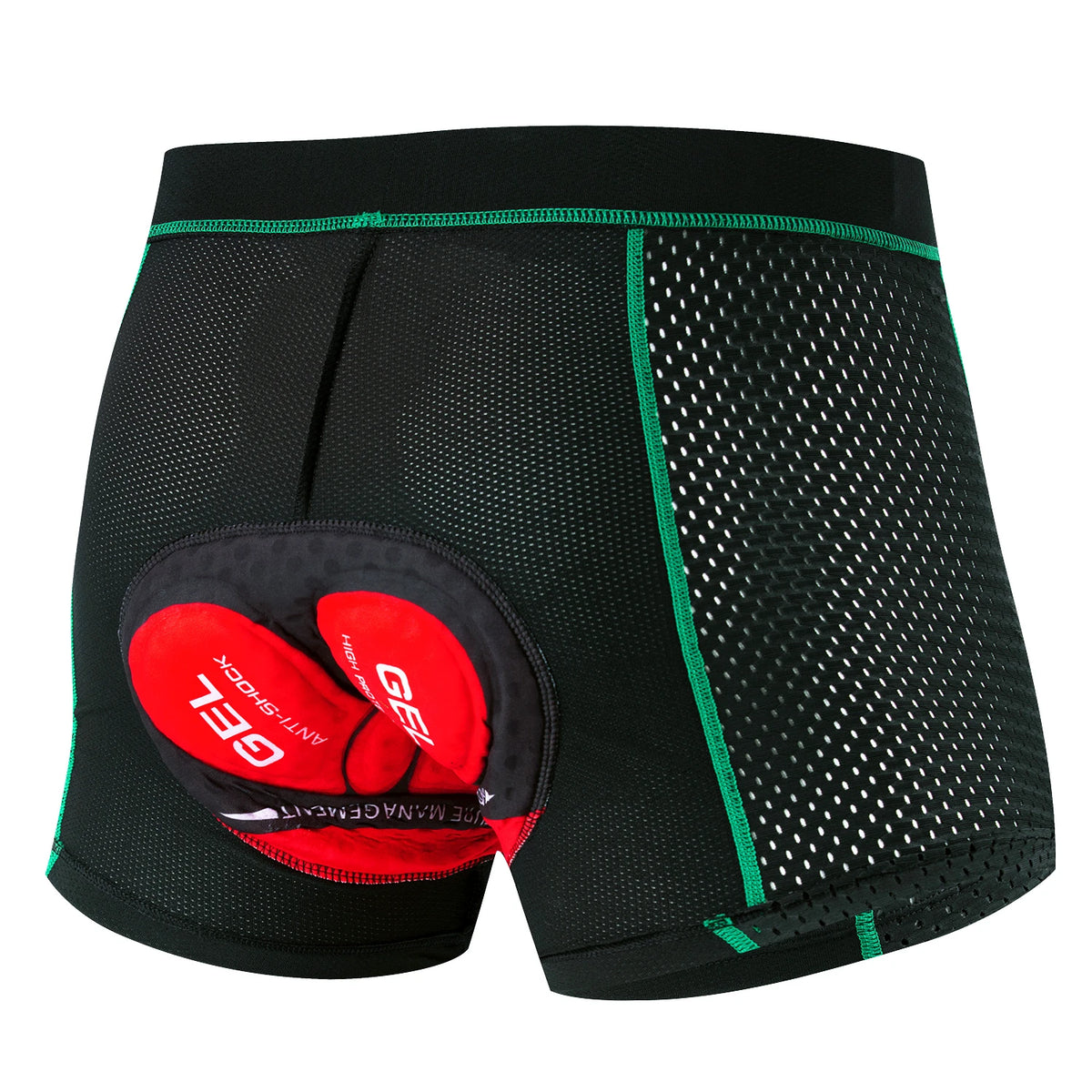 Herre Cykelshorts Åndbar Mesh Med 5D Polstring 0