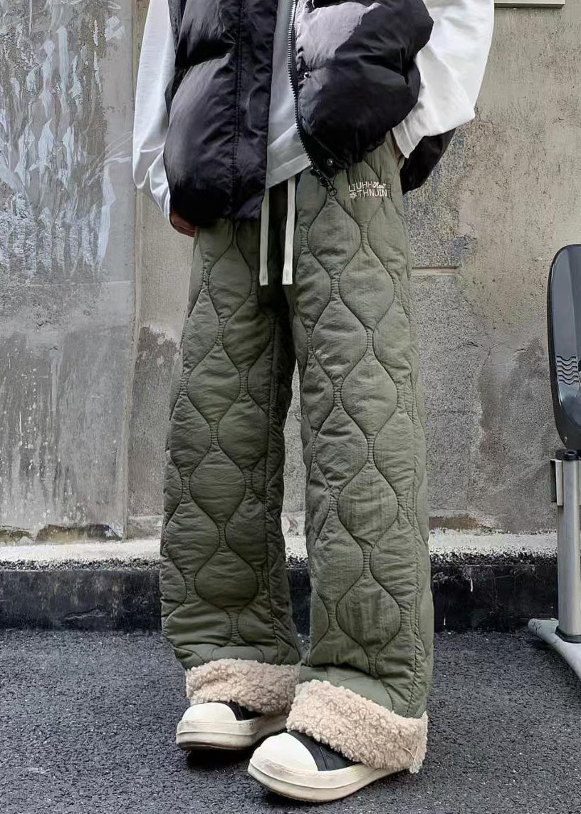 Herre Fleece Bukser med Lommer og Patchwork 1